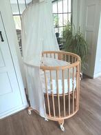 Nieuwstaat Stokke Sleepi Wieg + Ledikantje Naturel 0-5 jaar, Ophalen, Zo goed als nieuw, Wieg