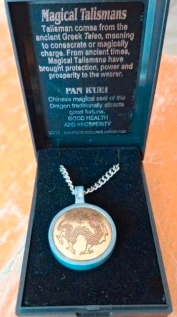 Nieuw - tinnen magical talisman met ketting - pan k'uei beschikbaar voor biedingen