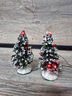 Kerstdorp mooie verlichte boompjes kersthuisjes, Diversen, Kerst, Ophalen of Verzenden, Zo goed als nieuw