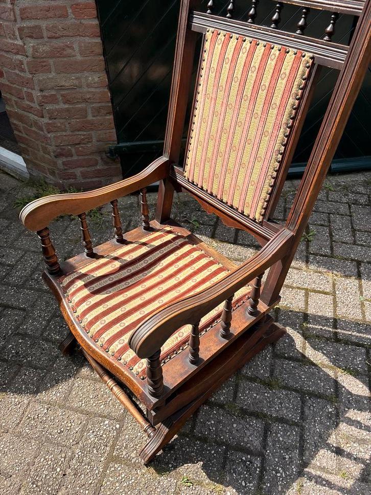 Antieke Engelse Schommelstoel, Antiek en Kunst, Antiek | Meubels | Stoelen en Banken, Ophalen