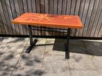 Mooi bewerkte Mid Century koffie tafel, Ophalen, Gebruikt, 50 tot 100 cm, Rechthoekig