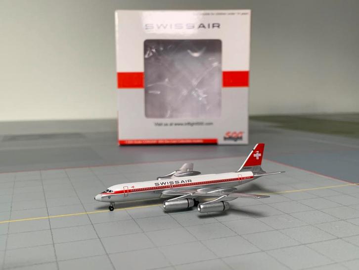 Swissair Convair CV-990 Inflight 500 schaal 1:500, Verzamelen, Luchtvaart en Vliegtuigspotten, Zo goed als nieuw, Schaalmodel
