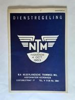 HEERENVEEN, NTM DIENSTREGELING 4 OCTOBER 1953, Ophalen of Verzenden, Gebruikt, Bus of Metro, Overige typen