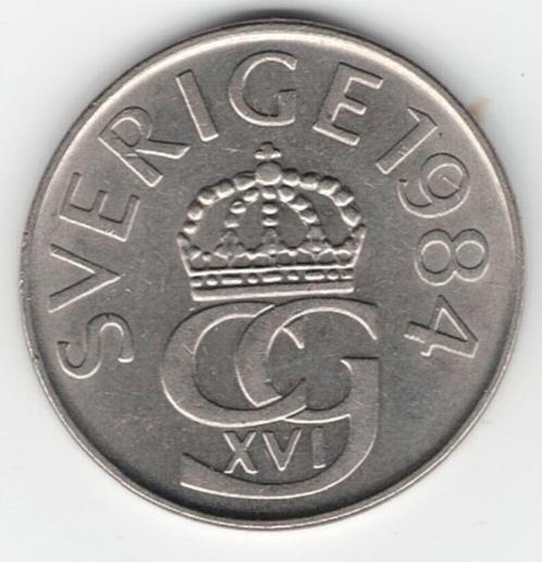 25-674 Zweden 5 kronen 1984, Postzegels en Munten, Munten | Europa | Niet-Euromunten, Losse munt, Overige landen, Verzenden