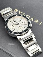 Bvlgari BB38SSCH Chronograph. Full set 2012 inc aankoopnota, Overige merken, Staal, Gebruikt, Staal