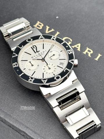 Bvlgari BB38SSCH Chronograph. Full set 2012 inc aankoopnota beschikbaar voor biedingen