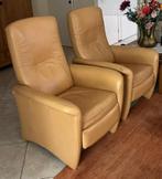Twee mechanische relaxstoelen, Ophalen, Gebruikt, Leer