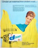 4 vintage advertenties reclames Dixan wasmiddel 1963, Ophalen of Verzenden, Gebruikt, Overige typen