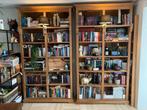 Gave handgemaakte teakhouten boekenkasten/ bibliotheekkasten, 25 tot 50 cm, 100 tot 150 cm, Teakhout, Met plank(en)