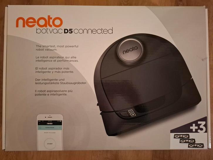 Robotstofzuiger Neato D5 - Slimme Reiniging!, Witgoed en Apparatuur, Stofzuigers, Gebruikt, Robotstofzuiger, Reservoir, Ophalen of Verzenden