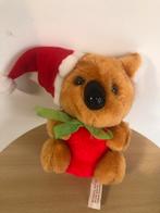 Schattige Koala Beer met Kerstmuts knuffel, Ophalen of Verzenden, Zo goed als nieuw, Beer