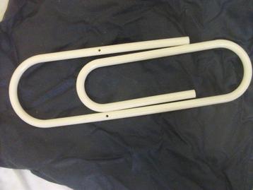 Grote Paper clip van kunststof kleur wit, beschikbaar voor biedingen