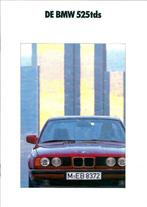 Folder BMW 525 tds 1991, Gelezen, BMW, Ophalen of Verzenden