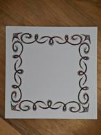 Geborduurde opleg kaart basiskaart wit, Hobby en Vrije tijd, Kaarten | Zelf maken, Ophalen of Verzenden, Zo goed als nieuw, Overige thema's