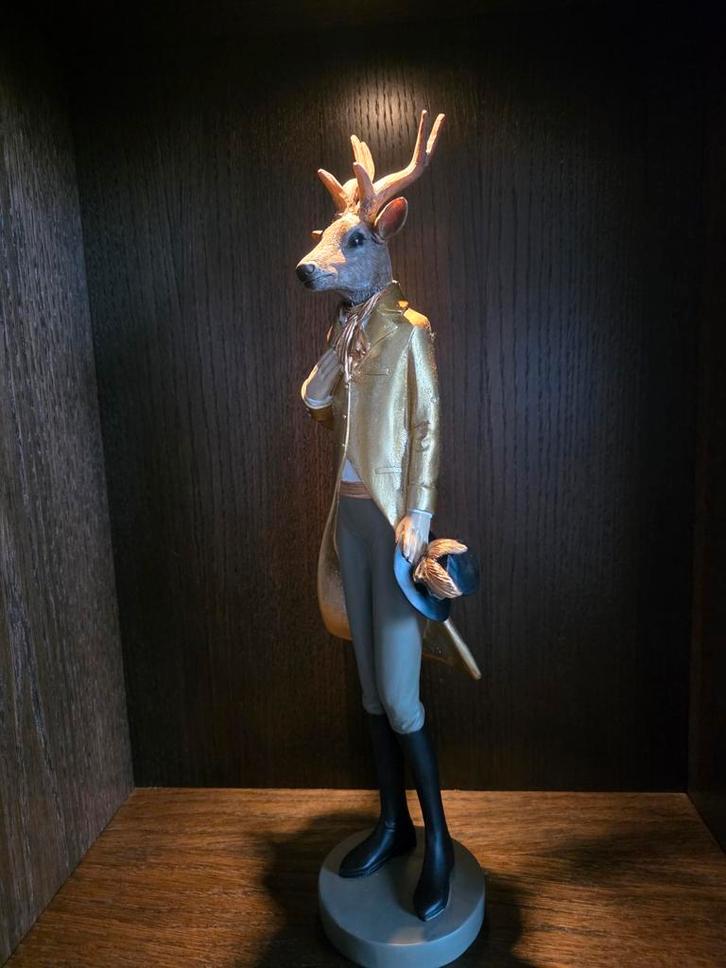 Elegante Hertenheer Beeld, Antiek en Kunst, Kunst | Beelden en Houtsnijwerken, Ophalen of Verzenden