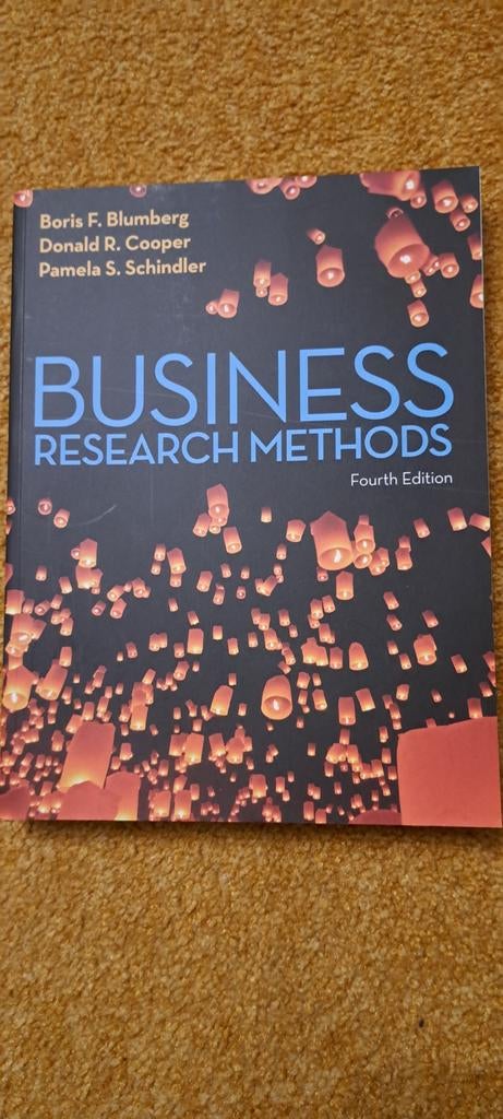 Business Research Methods - Blumberg, Cooper, Schindler, Ophalen of Verzenden