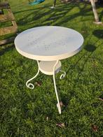 Leuke bijzettafel voor binnen of buiten, Tuin en Terras, Tuintafels, Ophalen, Gebruikt, Rond, Metaal