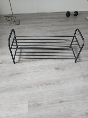 Schoenenrek HALS 2 schappen zwart Jysk Kaatsheuvel beschikbaar voor biedingen