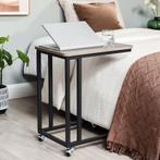 VASAGLE Salontafel met wielen greige zwart nieuw, Computers en Software, Laptoptafels, Ophalen of Verzenden, Nieuw