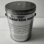 Groot blik met 2,5kg paraffine en lonten om kaarsen te maken, Ophalen of Verzenden, Nieuw, Met deksel