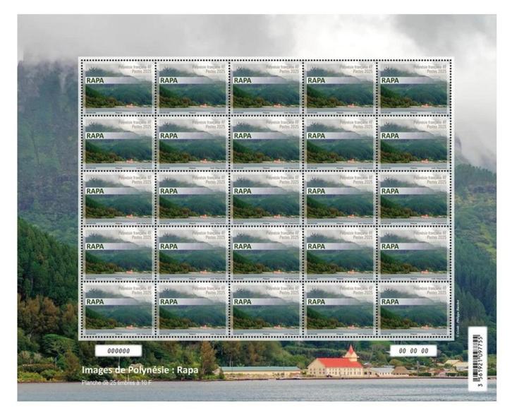 Jaar 2025 Frans Polynesië. Feuille Rapa avec 25 timbres., Postzegels en Munten, Postzegels | Europa | Frankrijk, Postfris, Ophalen of Verzenden