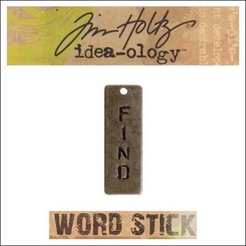 Tim Holtz Idea-ology Metal Word Stick #92817/2 beschikbaar voor biedingen