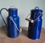 2 OUDE BROCANTE EMAILLE MELKBUSSEN, Ophalen of Verzenden