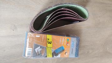 Schuurbanden 75 X 457, 3 st P120, 5 st P60 beschikbaar voor biedingen