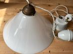 prachtige hanglamp opaalglas, Huis en Inrichting, Lampen | Hanglampen, Ophalen, Gebruikt, Retro vintage strak, Glas