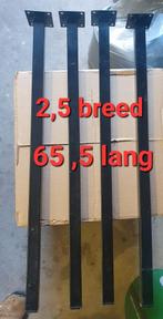 4 Zwart Gecoate Tafelpoten, Ophalen of Verzenden