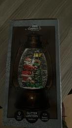 Gezocht Glitter lantaarn met sneeuwpop, kerstman, kerstboom., Ophalen, Zo goed als nieuw