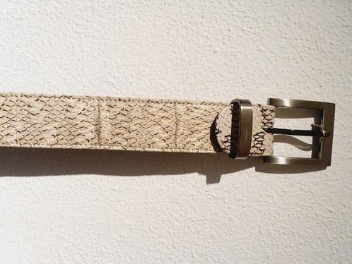 Python leer riem 109 cm beige bruin *NIEUW, Kleding | Heren, Riemen en Ceinturen, Nieuw, Riem of Ceintuur, 105 tot 115 cm, Bruin
