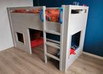 Half hoogslaper, 1 persoonsbed, kinderbed., Kinderen en Baby's, Ophalen, 85 tot 100 cm, Zo goed als nieuw, Hoogslaper of Stapelbed