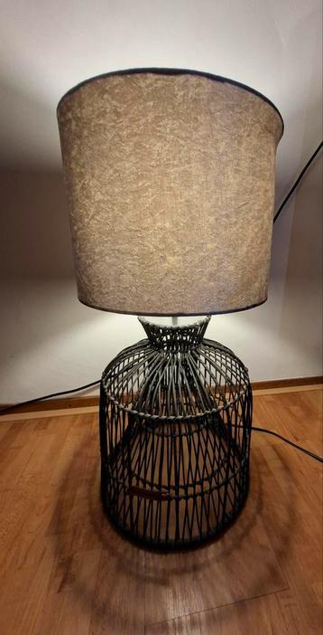 Riviera Maison Rotan Tafellamp Zwart - Nieuwstaat! beschikbaar voor biedingen