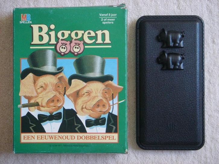 LEUK: Biggen - Etui versie, Hobby en Vrije tijd, Gezelschapsspellen | Bordspellen, Gebruikt, Een of twee spelers, Drie of vier spelers