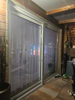 Witte Aluminium Schuifpui, Doe-het-zelf en Verbouw, Deuren en Horren, Ophalen, Kunststof, Gebruikt, 120 cm of meer