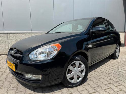 Hyundai Accent 1.4 3DRS 2007 Zwart/AIRCO/1E EIGENAAR, Auto's, Hyundai, Particulier, Accent, ABS, Airbags, Airconditioning, Centrale vergrendeling