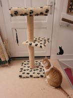 leuke beige krabpaal met zwarte pootjes voor katten, Ophalen of Verzenden, Zo goed als nieuw, Krabpaal