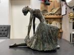 Stijlvolle Ballerina Beeld – Bronzen Look met Antiek Patina, Ophalen of Verzenden