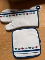 Nieuwe boerenbont ovenwant en pannenlap, Ophalen of Verzenden, Zo goed als nieuw