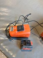 Fein Acculader + 3Ah Accu, Doe-het-zelf en Verbouw, Ophalen of Verzenden, Gebruikt