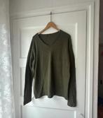 Fijne zachte olijngroene trui v hals Denham M, Maat 48/50 (M), Ophalen of Verzenden, Zo goed als nieuw, Groen