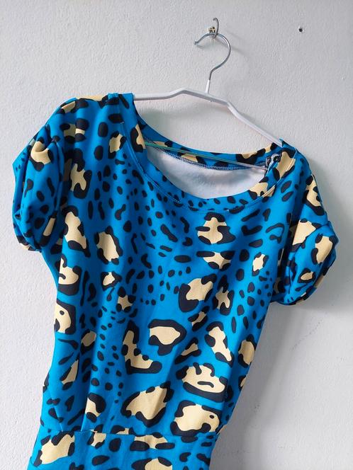 💙💛 Opvallende Stijl – Blauwe en Gele Jurk 💛💙, Kleding | Dames, Jurken, Zo goed als nieuw, Blauw, Ophalen of Verzenden