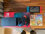 Nintendo Switch 32GB + 5 spellen, Spelcomputers en Games, Spelcomputers | Nintendo Switch, Met games, Met 2 controllers, Ophalen of Verzenden