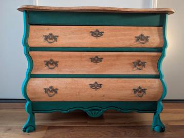 Ladekast groen *Vintage buikkastje* beschikbaar voor biedingen