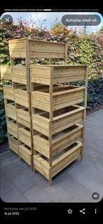 Mooie bloem bakken, Tuin en Terras, Bloembakken en Plantenbakken, Ophalen, Zo goed als nieuw, Rechthoekig, Hout