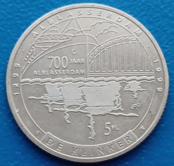 Penning Alblasserdam 5 Florin "De Klinker" - 1999  beschikbaar voor biedingen