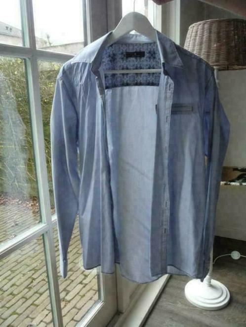 Selected Blauw Wit Streep Overhemd Blouse Maat 40 M, Kleding | Heren, Overhemden, Gedragen, Halswijdte 39/40 (M), Blauw, Ophalen of Verzenden