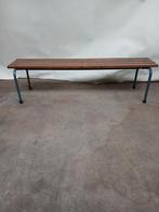 Vintage houten bankje - 120cm, Antiek en Kunst, Ophalen