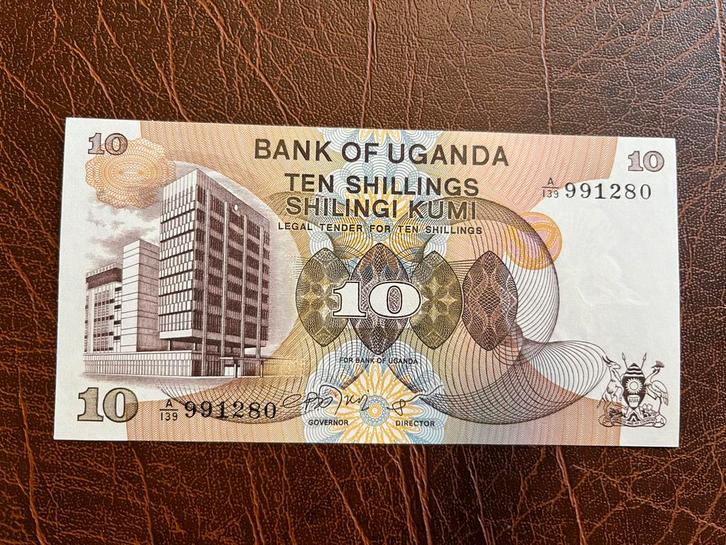 Oeganda tien shilling ZJ UNC, Postzegels en Munten, Bankbiljetten | Afrika, Los biljet, Overige landen, Ophalen of Verzenden